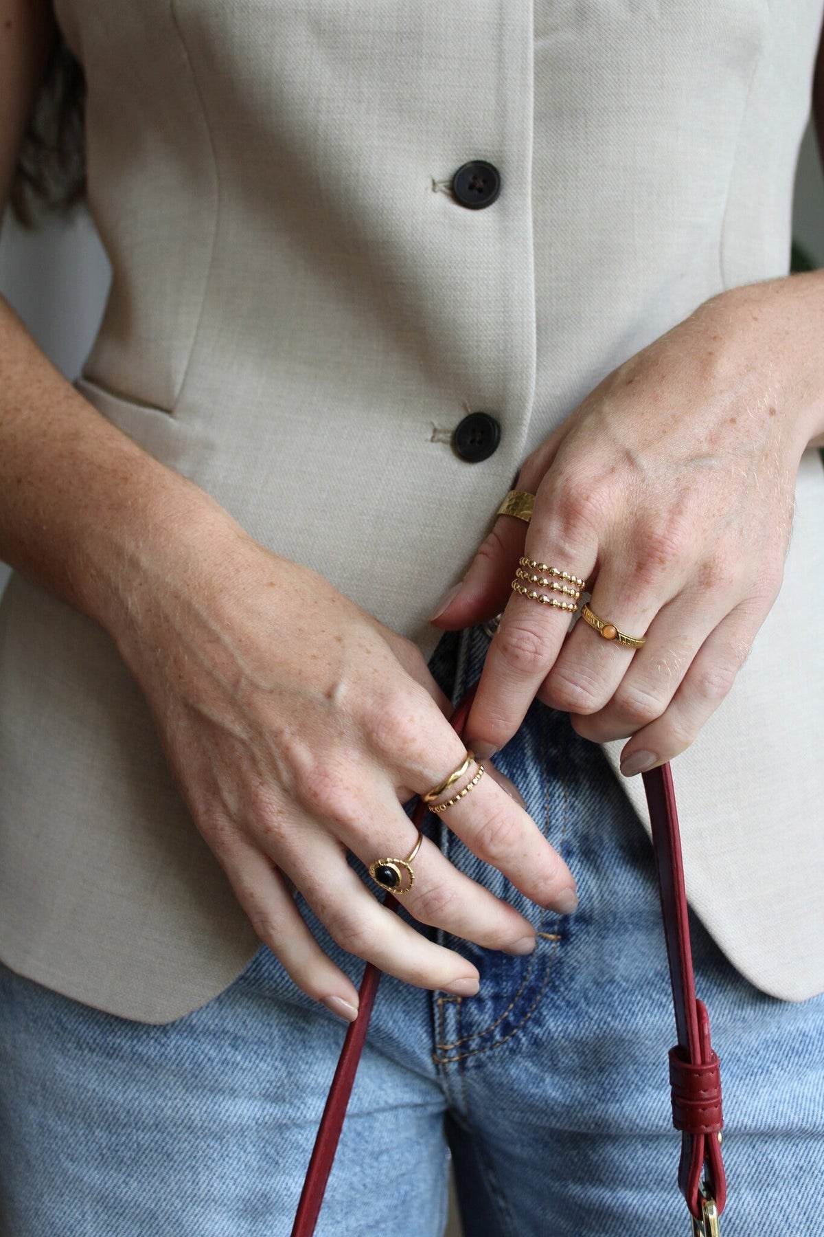 Remi - Ring - Stainless Steel - Adjustable