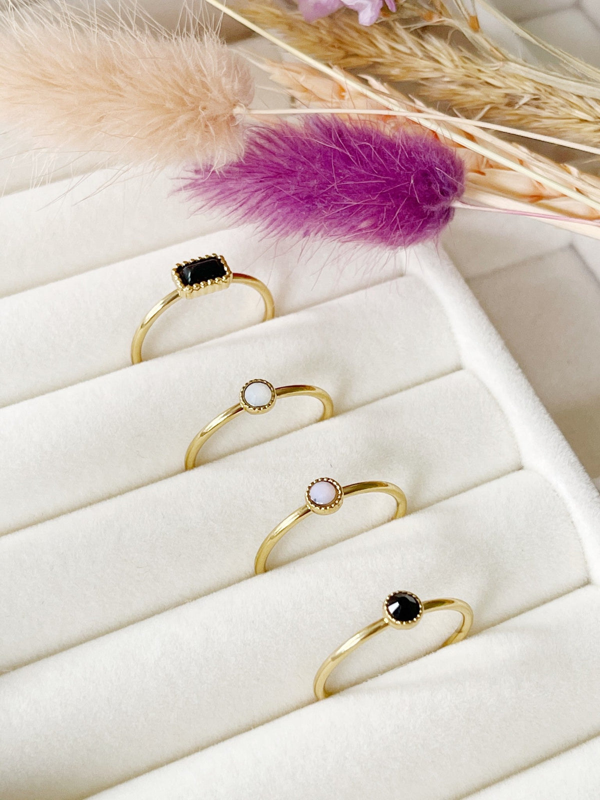 Strass - Ring - Stainless Steel - Adjustable