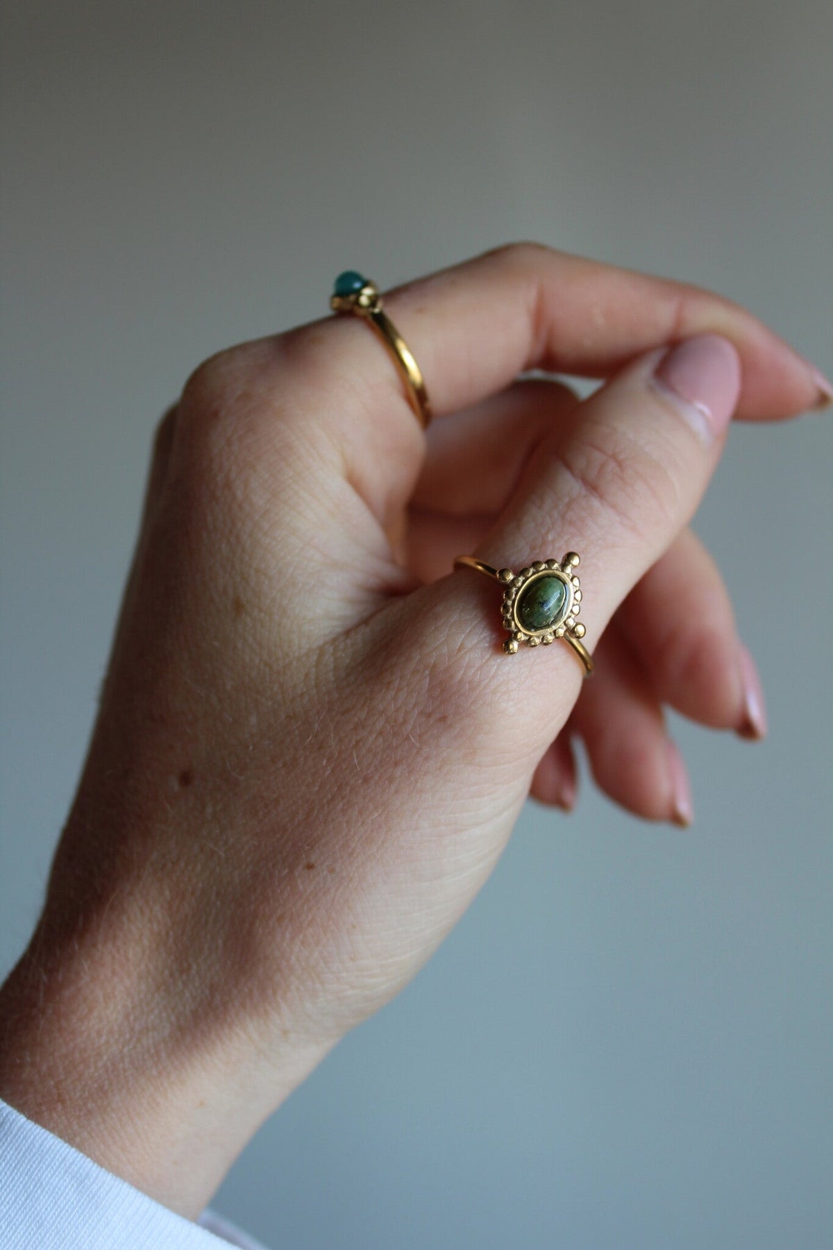 Jolene - Ring - Natural Stone - Stainless Steel