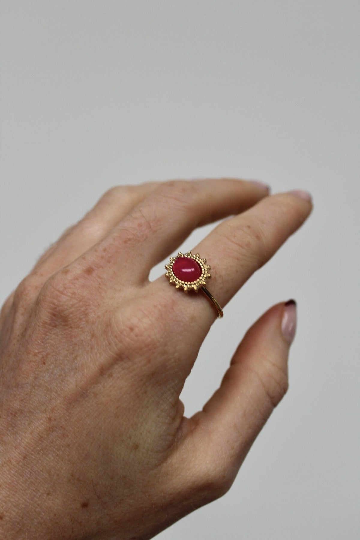 Jolie - Ring - Natural Stone - Stainless Steel