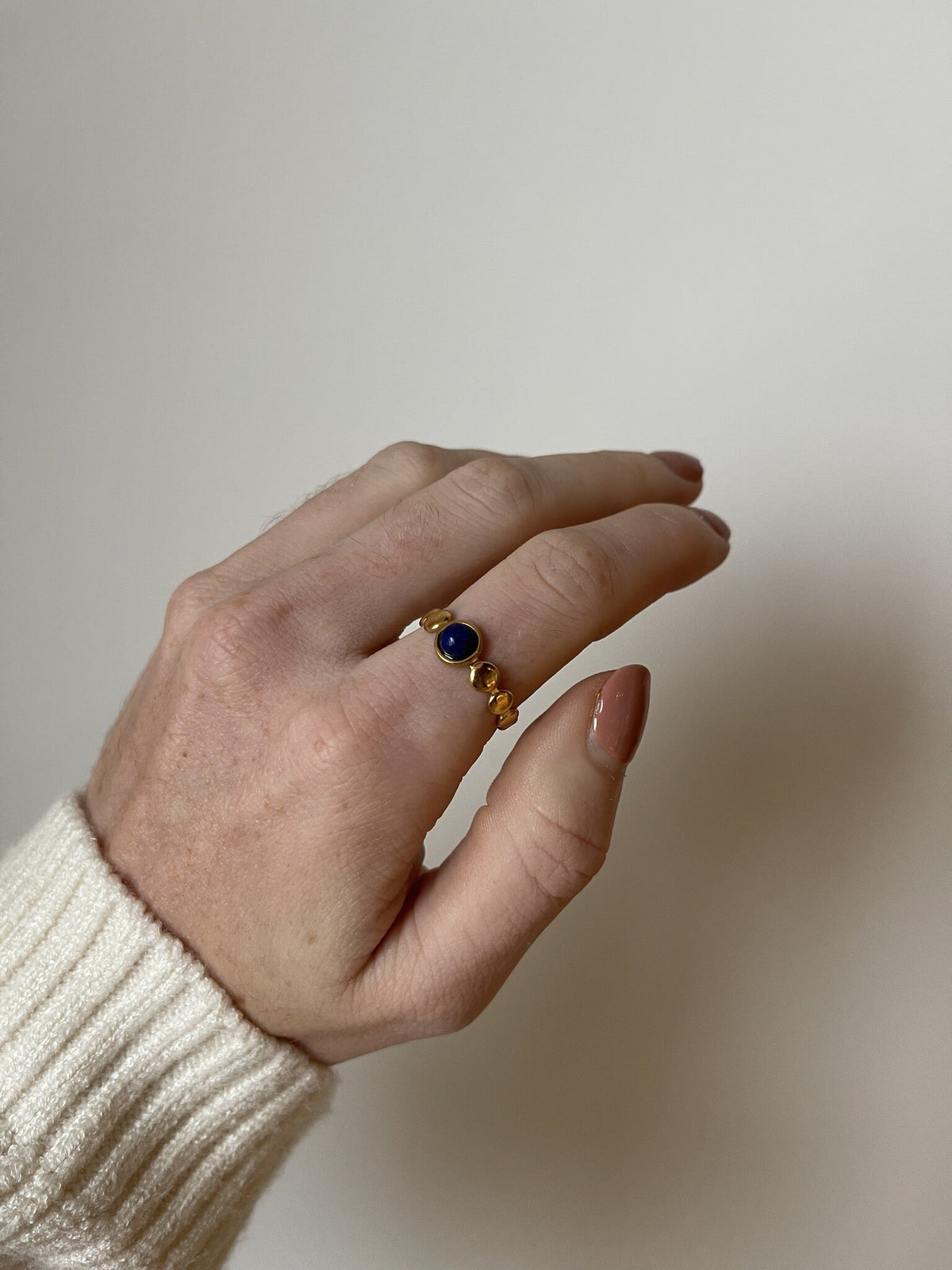Julietta - Ring - Natural Stone - Stainless Steel - Adjustable