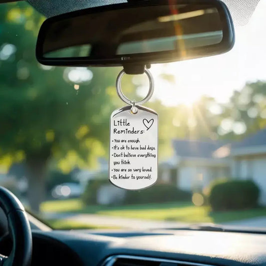 You Are Enough Inspirational Little Reminder Keychain