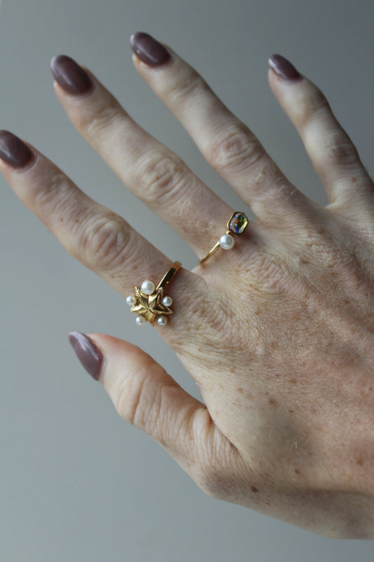 Claudette - Ring - Stainless Steel - Adjustable