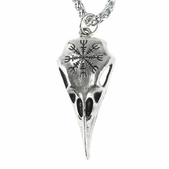 Pendant necklace Raven Skull