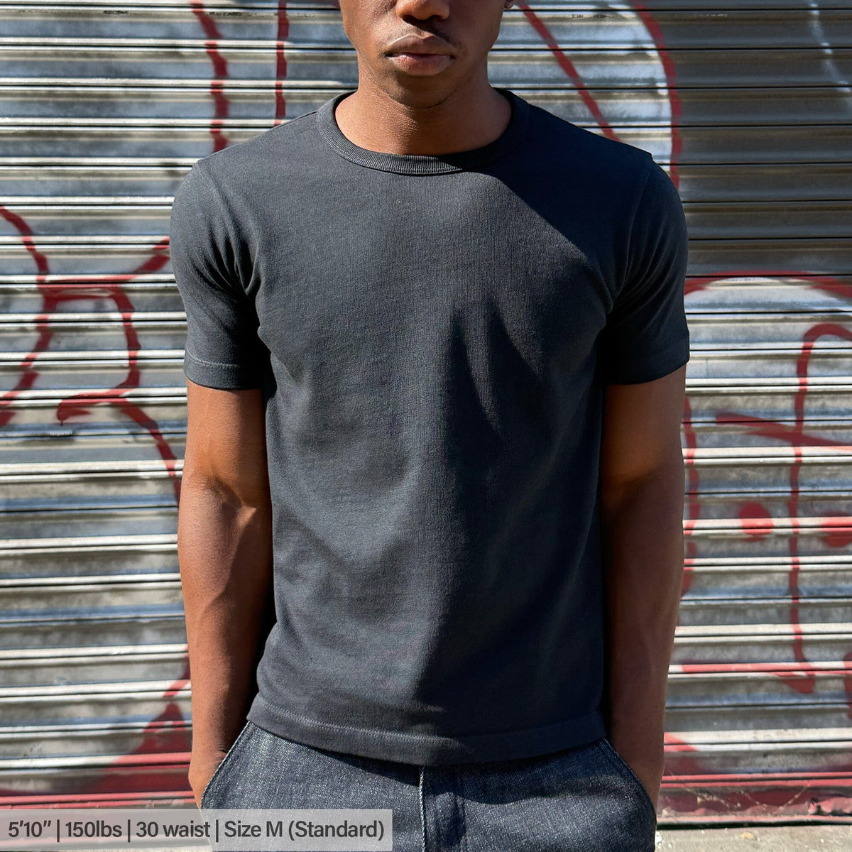 Los Feliz Crop Muscle Tee II | Heavyweight | 13.5oz - Ash Black (Vintage)