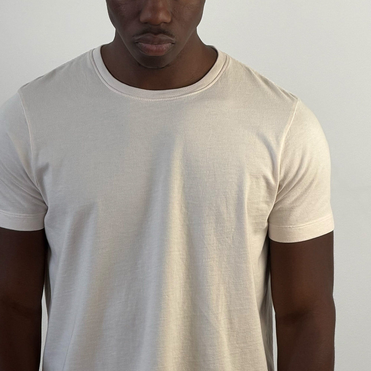 Los Feliz Crop Muscle Tee II - Natural Cream