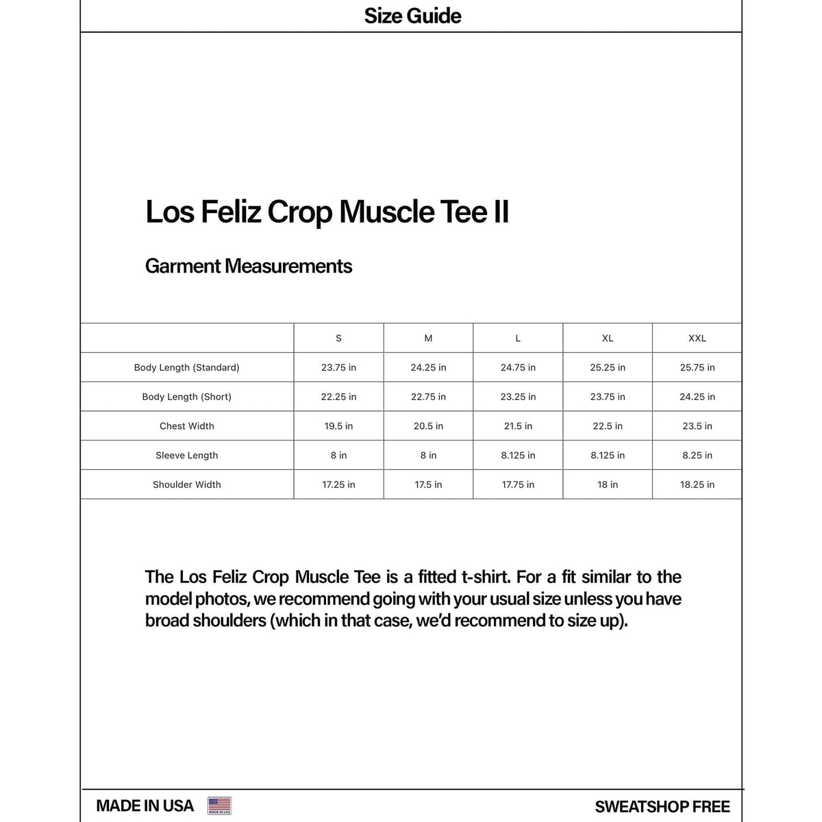 Los Feliz Crop Muscle Tee II | Slub - Vintage Ash Black