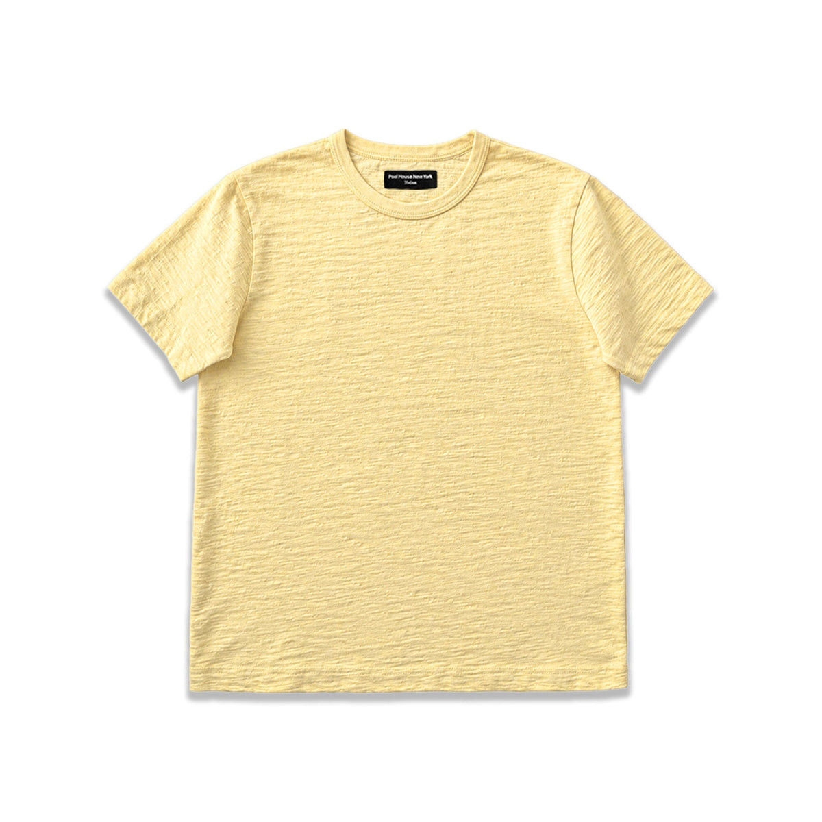 Los Feliz Crop Muscle Tee II | Slub - Butter Yellow