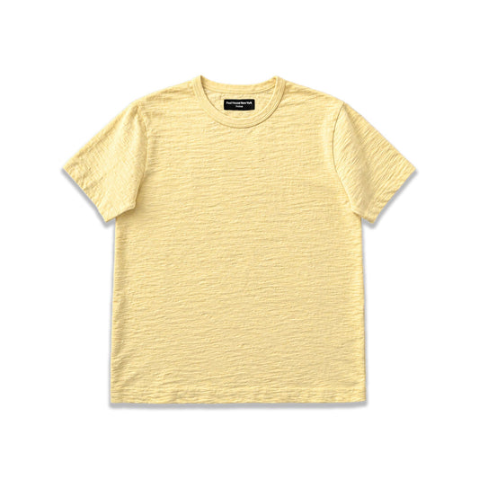 Los Feliz Crop Muscle Tee II | Slub - Butter Yellow