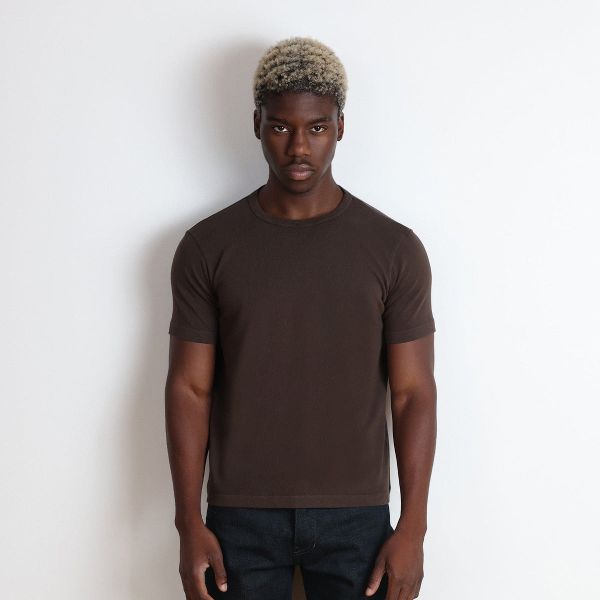 Los Feliz Crop Muscle Tee II | Heavyweight | 13.5oz - Tobacco Brown