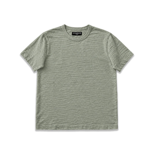 Los Feliz Crop Muscle Tee II | Slub - Faded Military Green