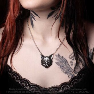 collar ALCHEMY GOTHIC - Mystic Moon Cat