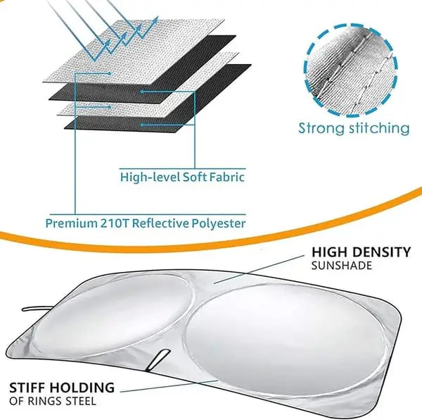 Cubierta plegable para parasol de parabrisas de coche