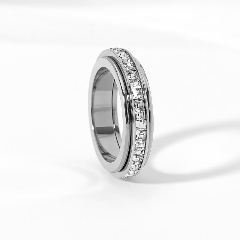 Crystal Spinner Ring