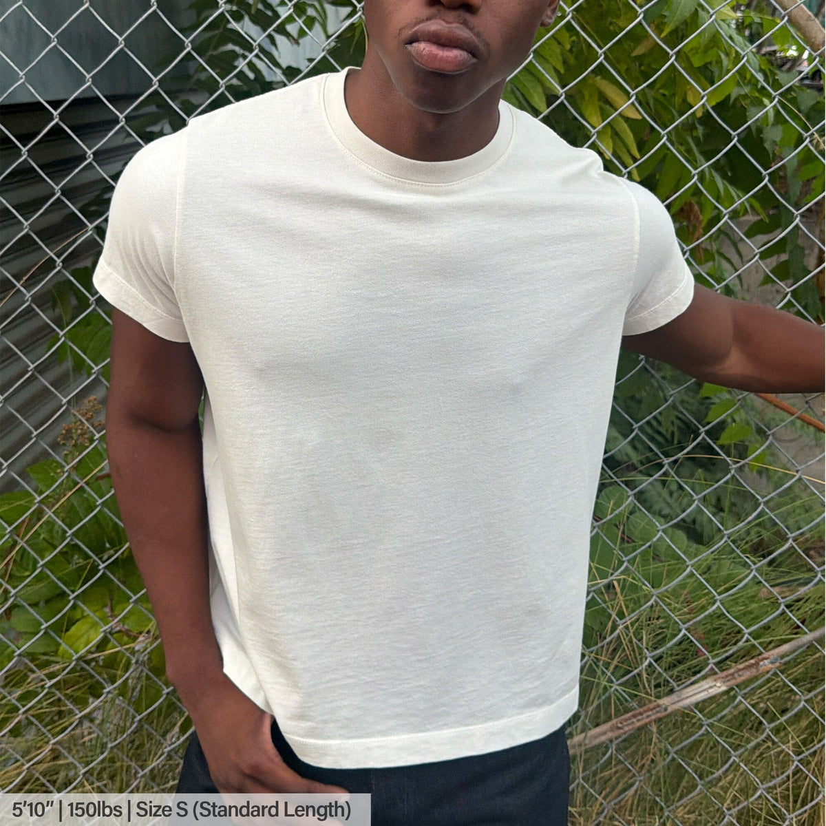 Silverlake Crop Tee III | Boxy, Relaxed Fit - Natural Cream