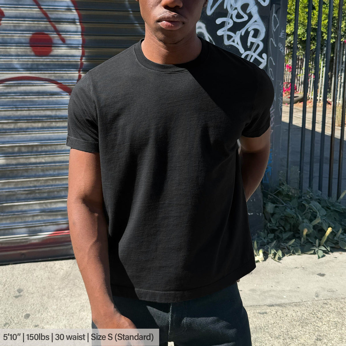 Silverlake Crop Tee III | Boxy, Relaxed Fit - Classic Black