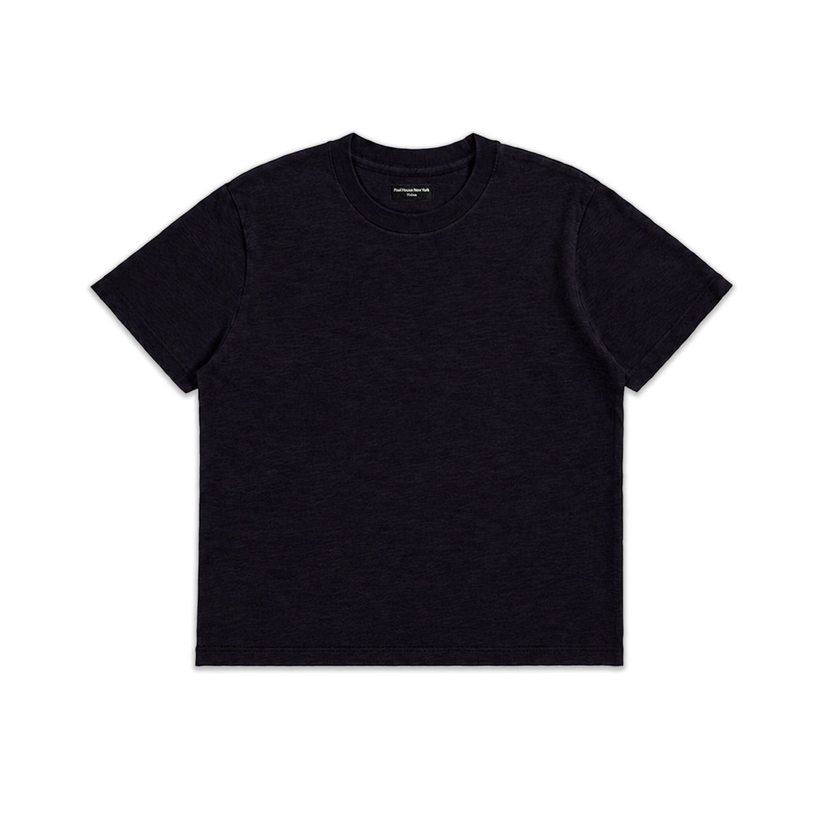 Silverlake Crop Tee III | Boxy, Relaxed Fit | Heavyweight Slub - Classic Black