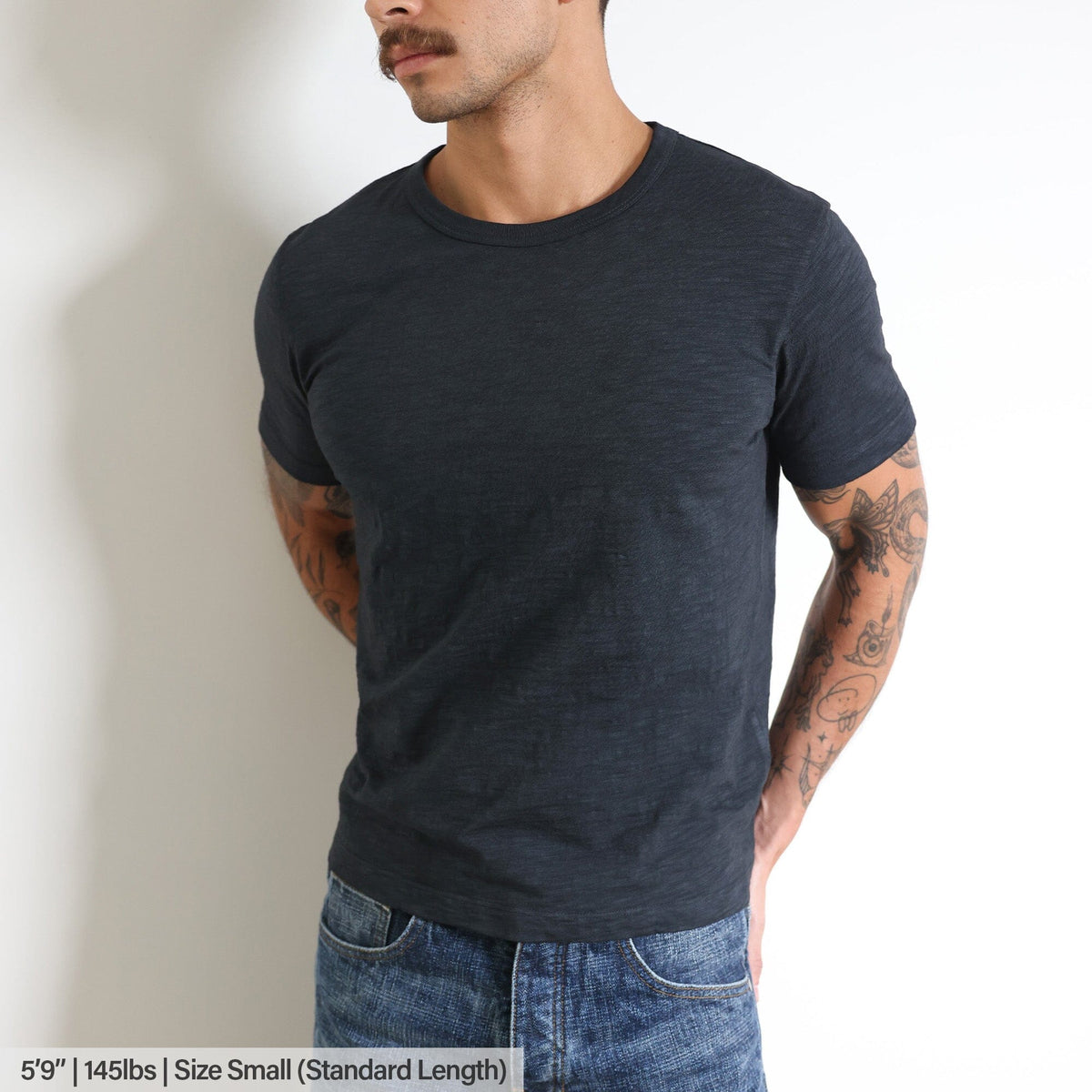 Los Feliz Crop Muscle Tee II | Slub - Vintage Ash Black