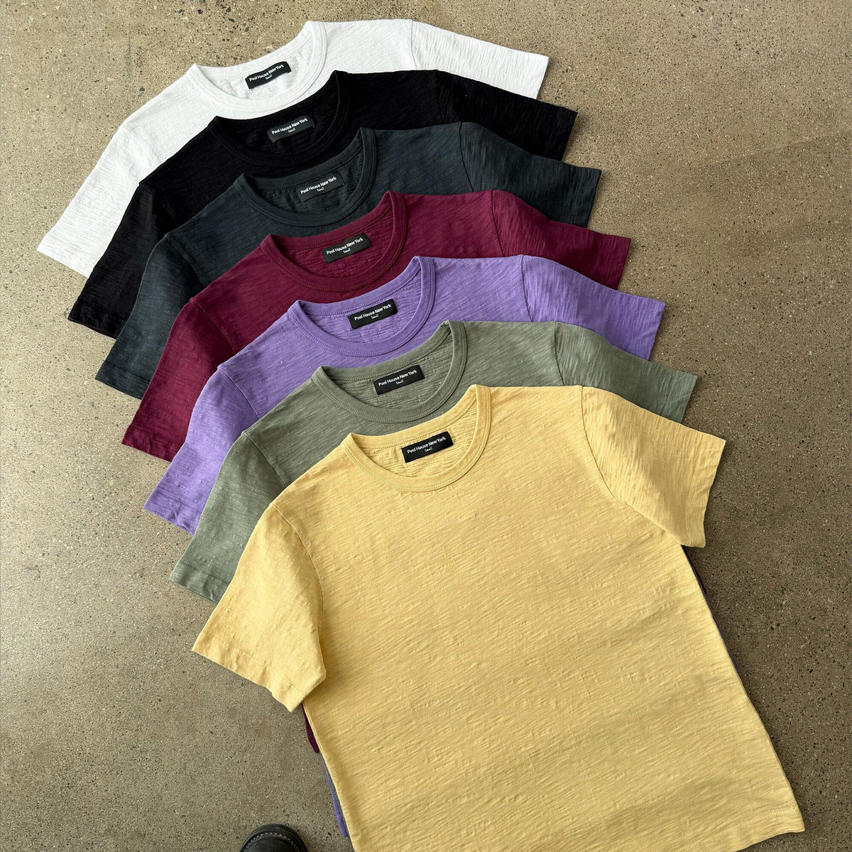Los Feliz Crop Muscle Tee II | Slub - Vintage Ash Black