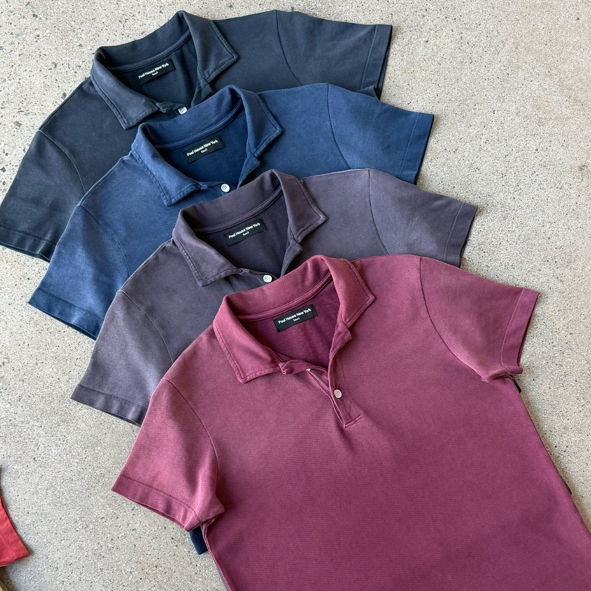 Los Feliz Crop Muscle Polo | Heavyknit | Sun-Faded - Vintage Navy | Sun-Faded