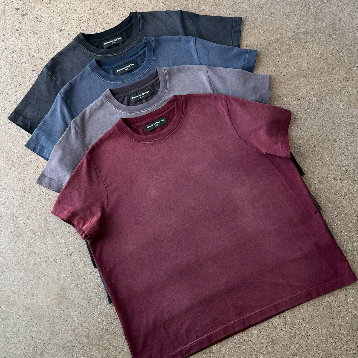 Silverlake Crop Tee III | Boxy, Relaxed Fit | Sun-Faded - Vintage Burgundy | Sun-Faded