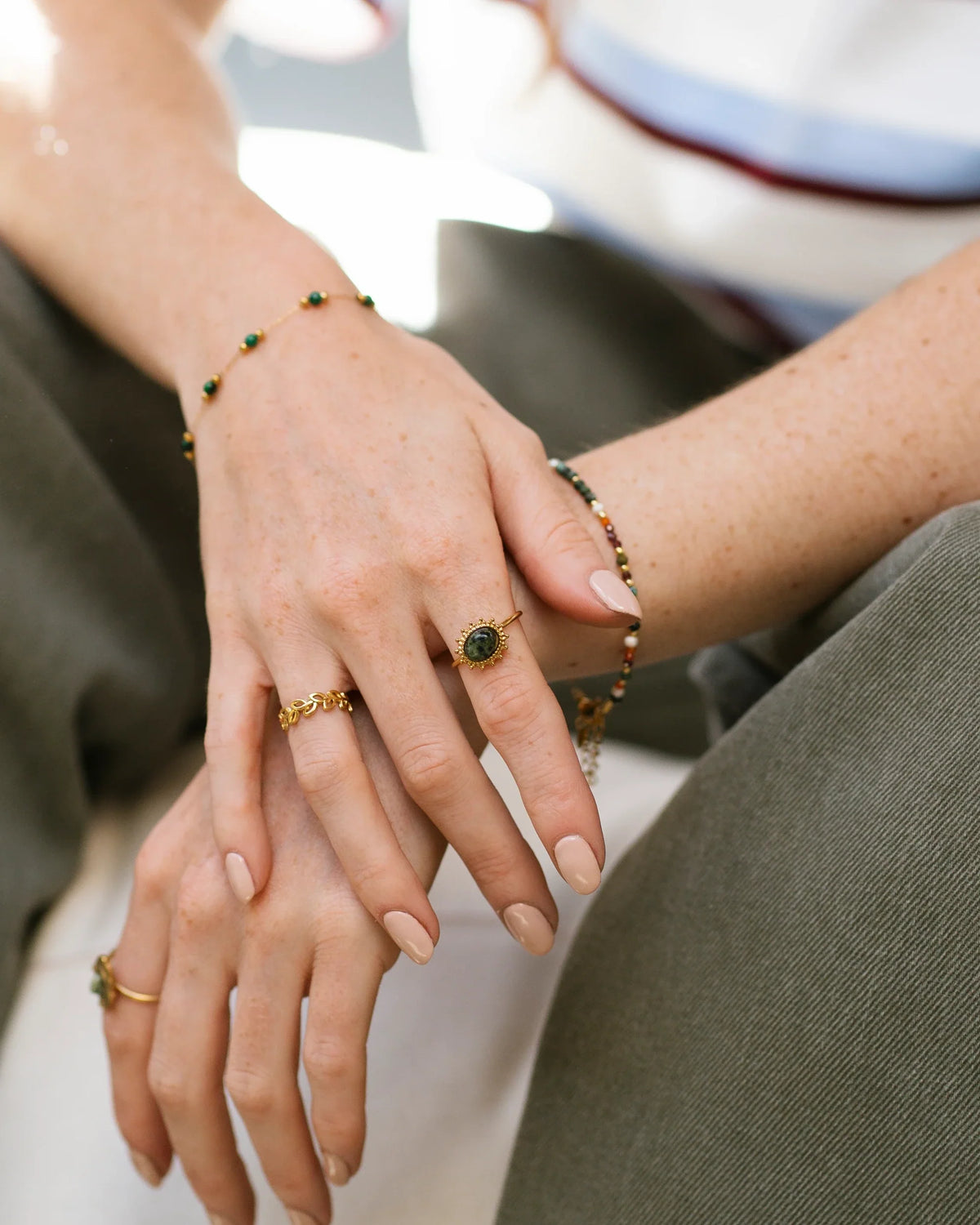 Jolie - Ring - Natural Stone - Stainless Steel