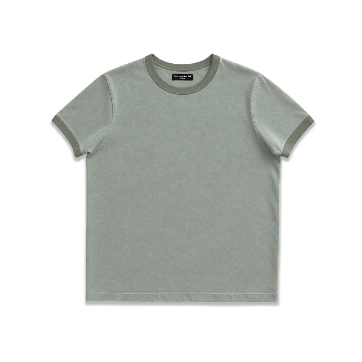 Diego Muscle Tee | Heavyweight | 13.5oz | Ringer - Tonal Faded Military Green
