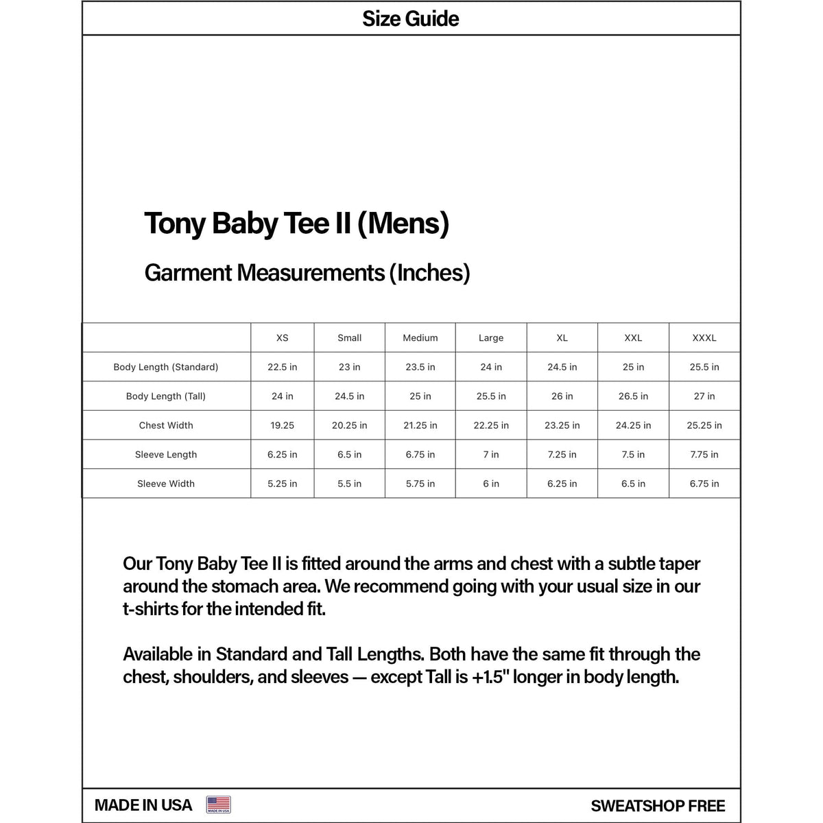 Tony Baby Tee II | Mens | Heavyweight | 13.5oz - Vintage Purple II