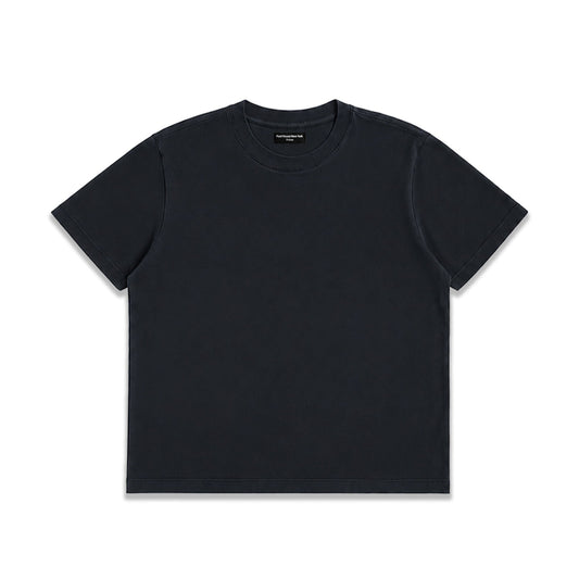 Silverlake Crop Tee III | Boxy, Relaxed Fit - Ash Black (Vintage)