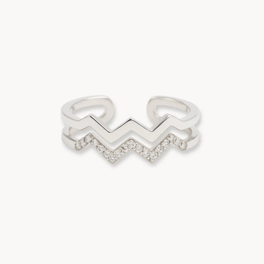 Highs & Lows Twin Band Ring