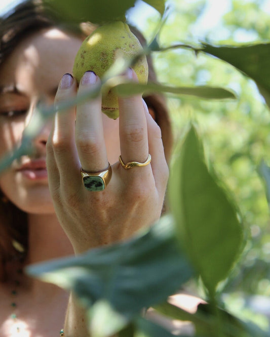 Waves - Ring - Stainless Steel - Adjustable