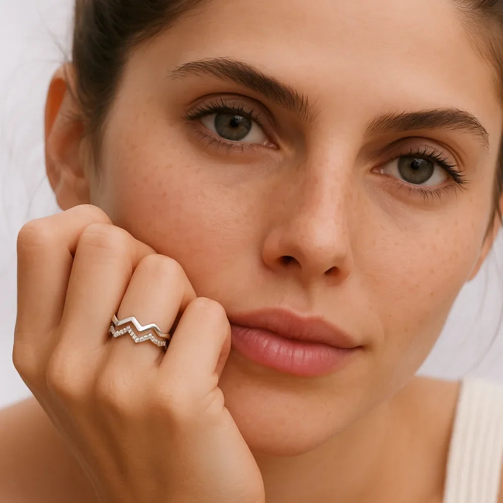 Highs & Lows Twin Band Ring