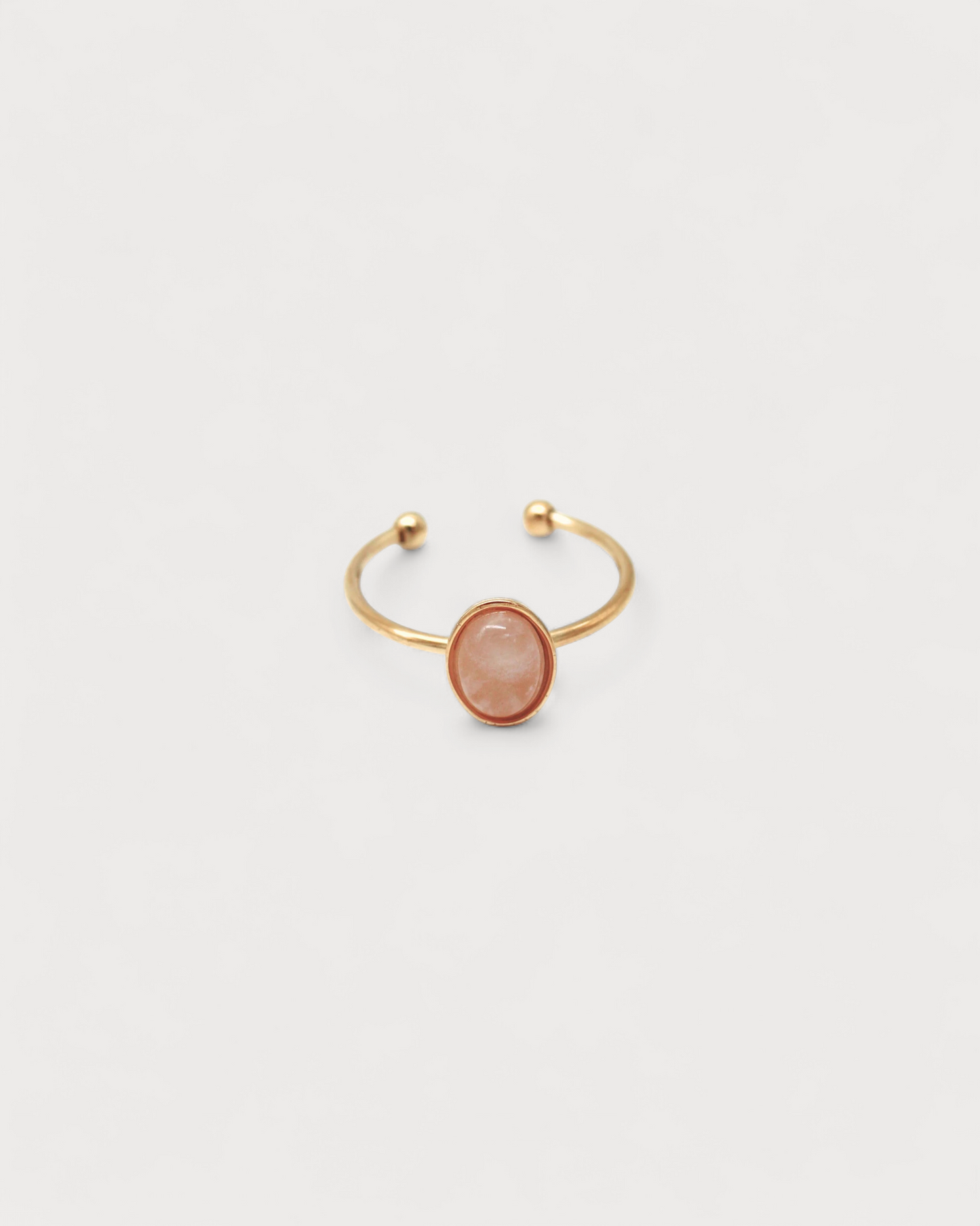 Vive - Ring - Natural Stone - Stainless Steel - Adjustable