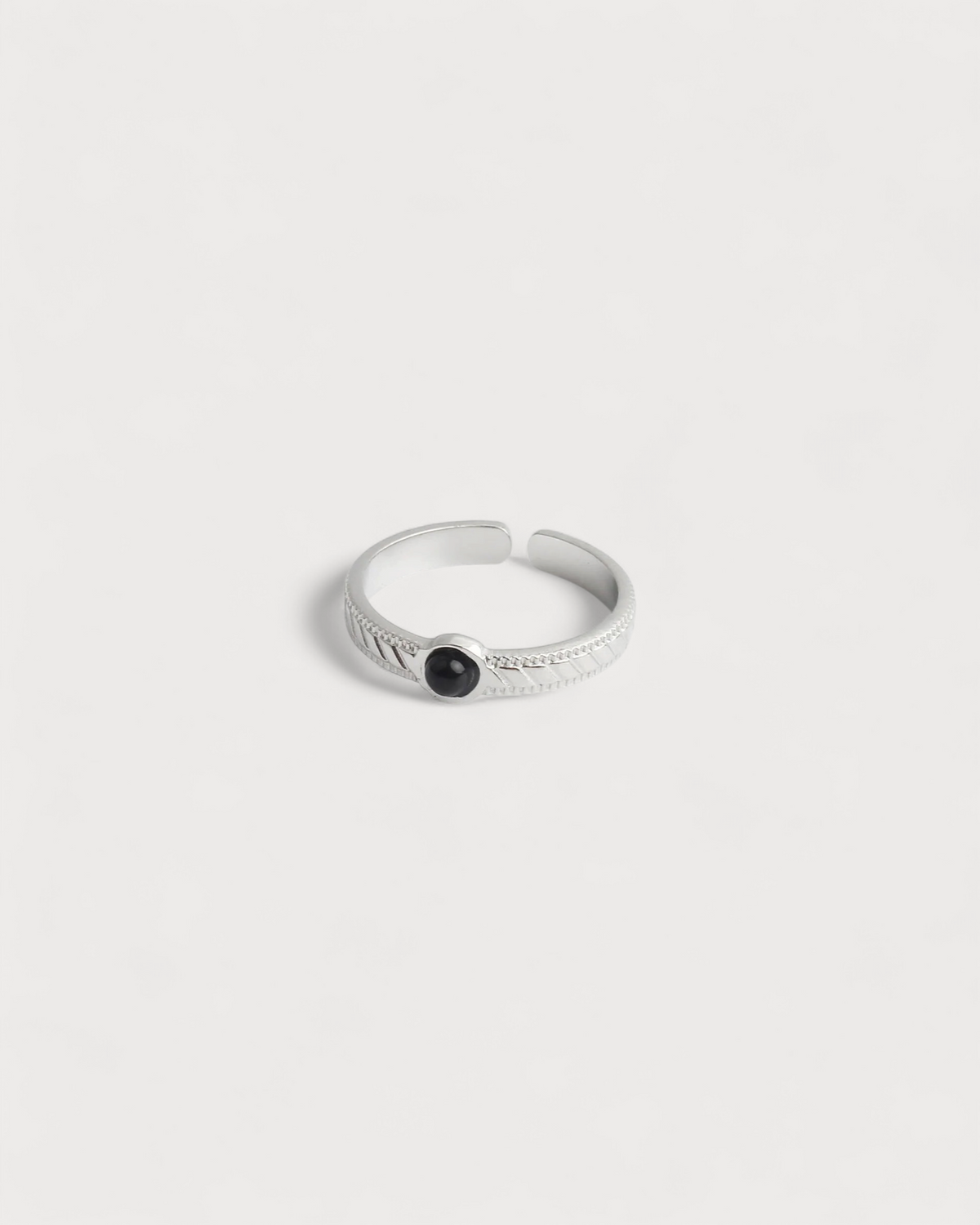 Zosia - Ring - Natural Stone - Stainless Steel - Adjustable