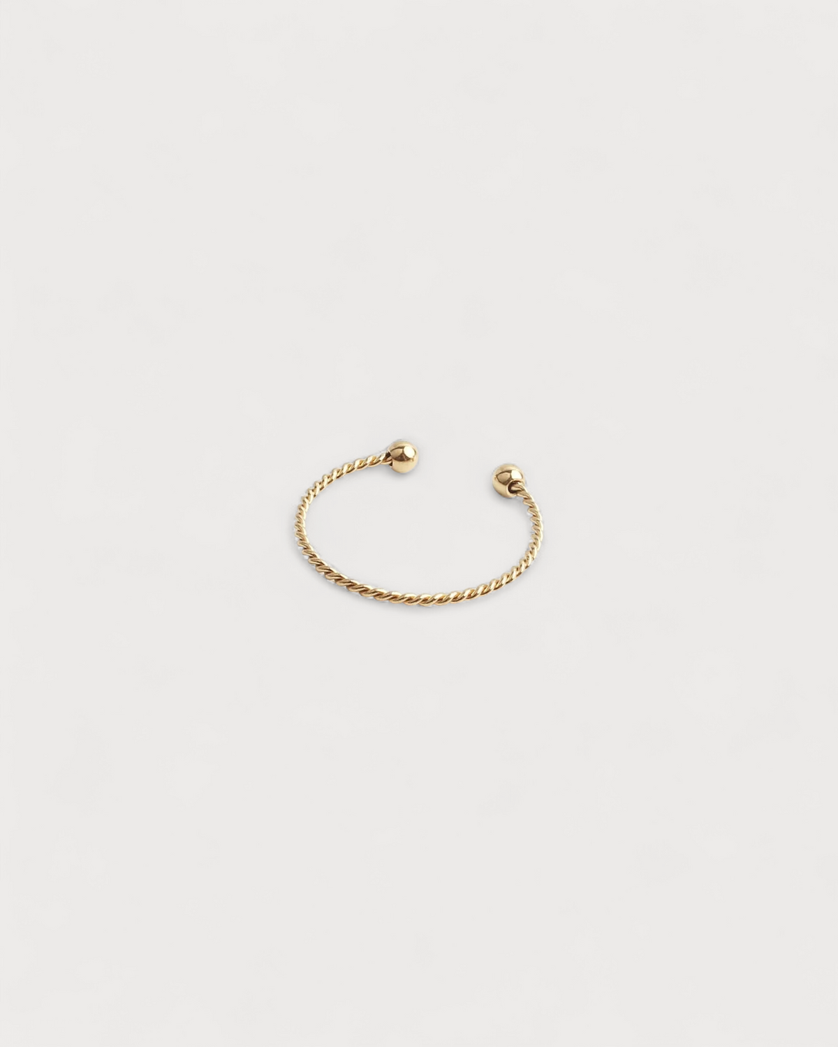 Basic Twist - Ring - Stainless Steel - Adjustable