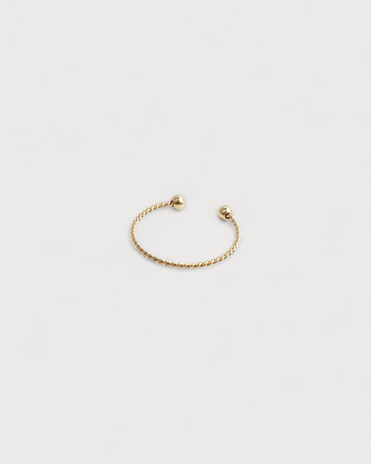 Basic Twist - Ring - Stainless Steel - Adjustable