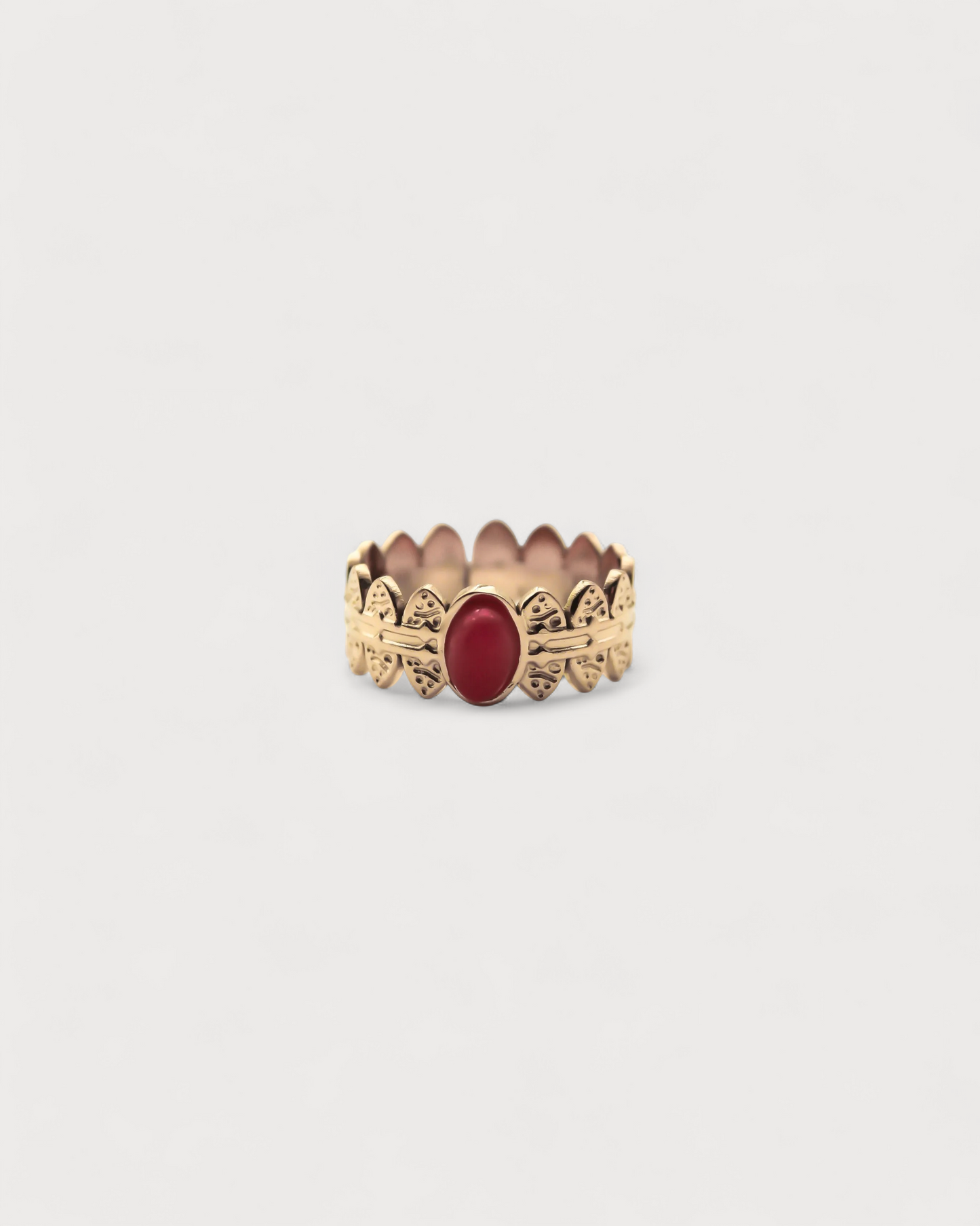 Didi - Ring - Natural Stone - Stainless steel - Adjustable