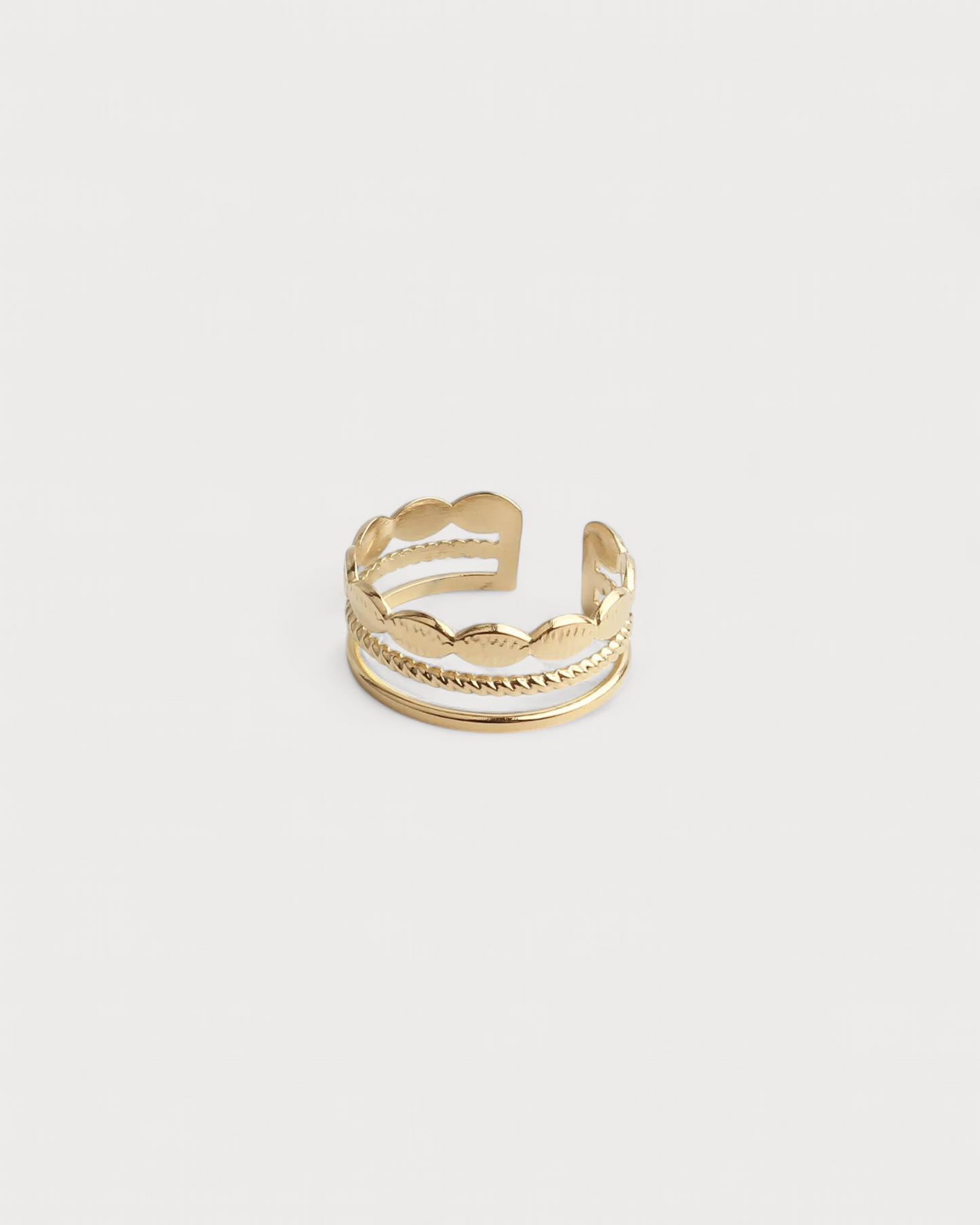 Avelie - Ring - Stainless Steel - Adjustable