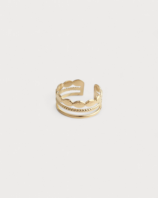 Avelie - Ring - Stainless Steel - Adjustable