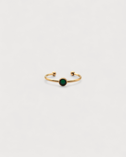 Strass - Ring - Stainless Steel - Adjustable