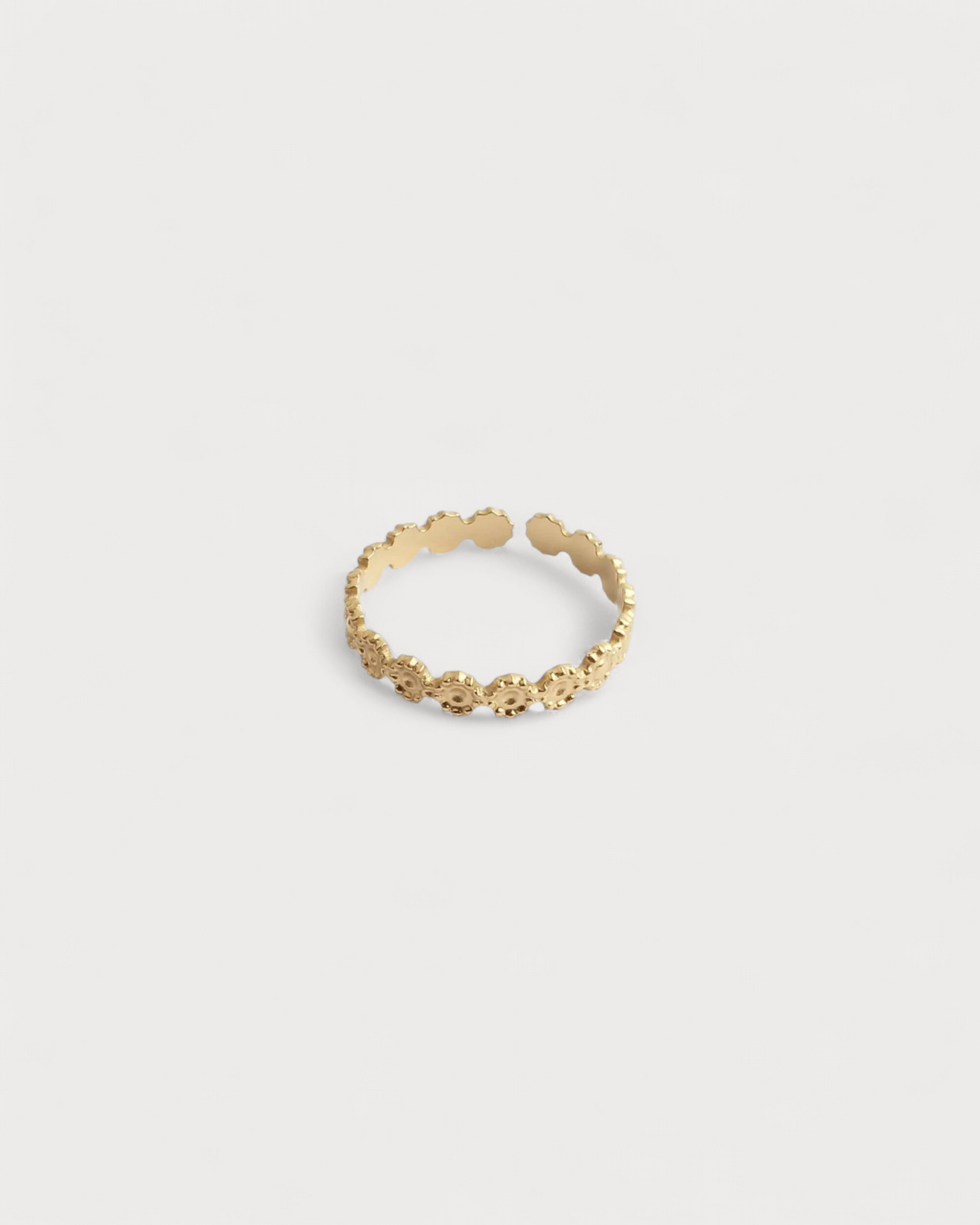 Little Flowers - Ring - Stainless Steel - Adjustable