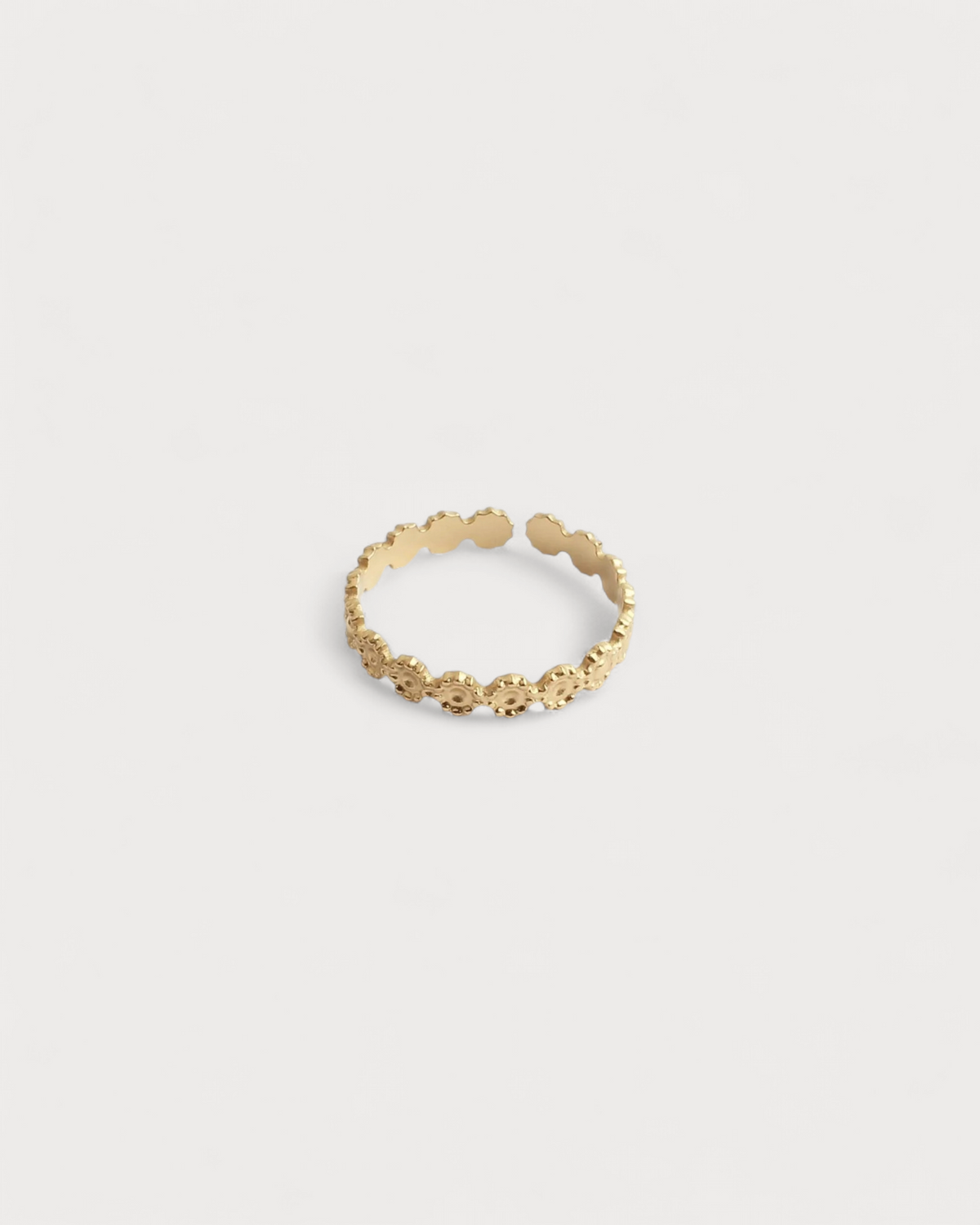 Little Flowers - Ring - Stainless Steel - Adjustable