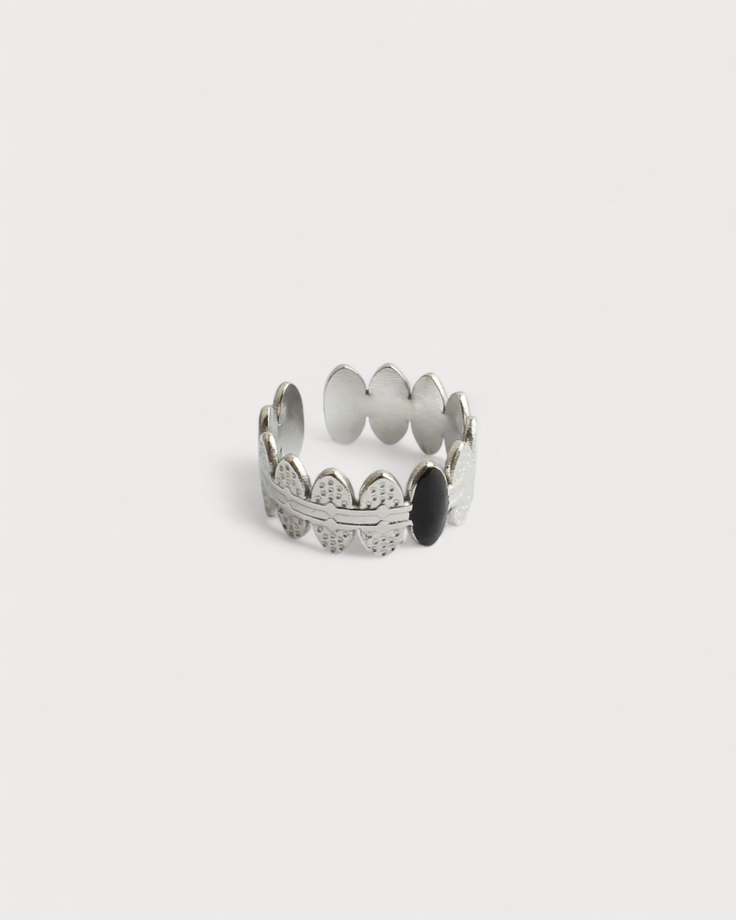 Didi - Ring - Natural Stone - Stainless steel - Adjustable