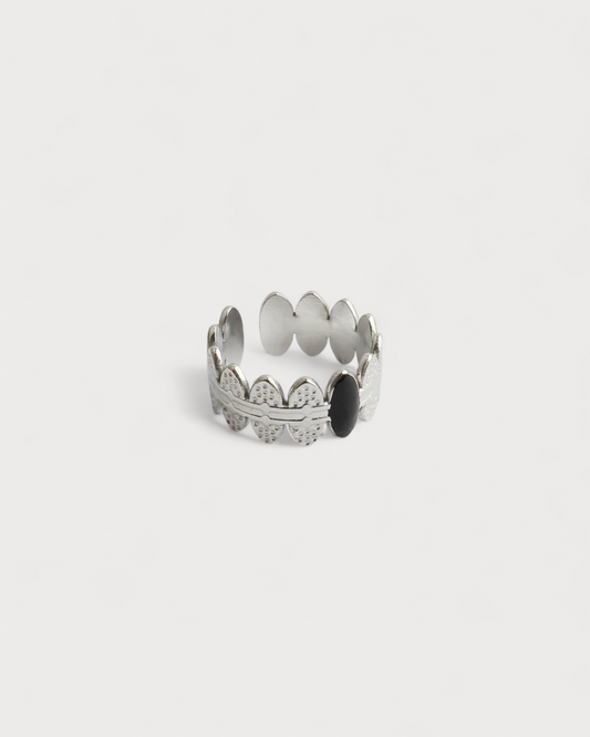 Didi - Ring - Natural Stone - Stainless steel - Adjustable