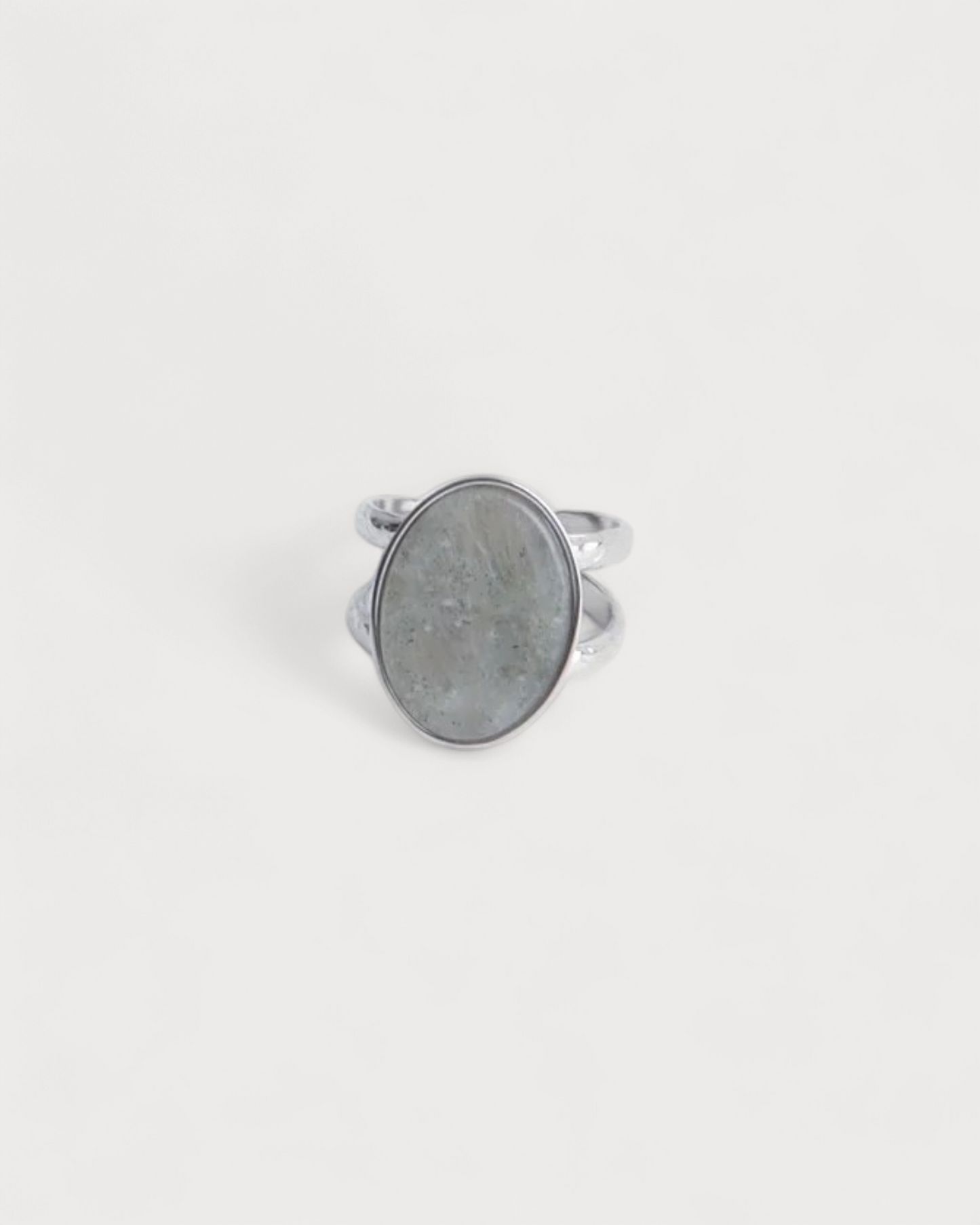 Layla - Ring - Stainless Steel - Adjustable - Natural Stone
