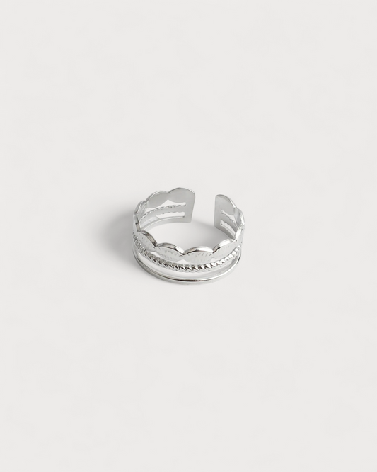 Avelie - Ring - Stainless Steel - Adjustable