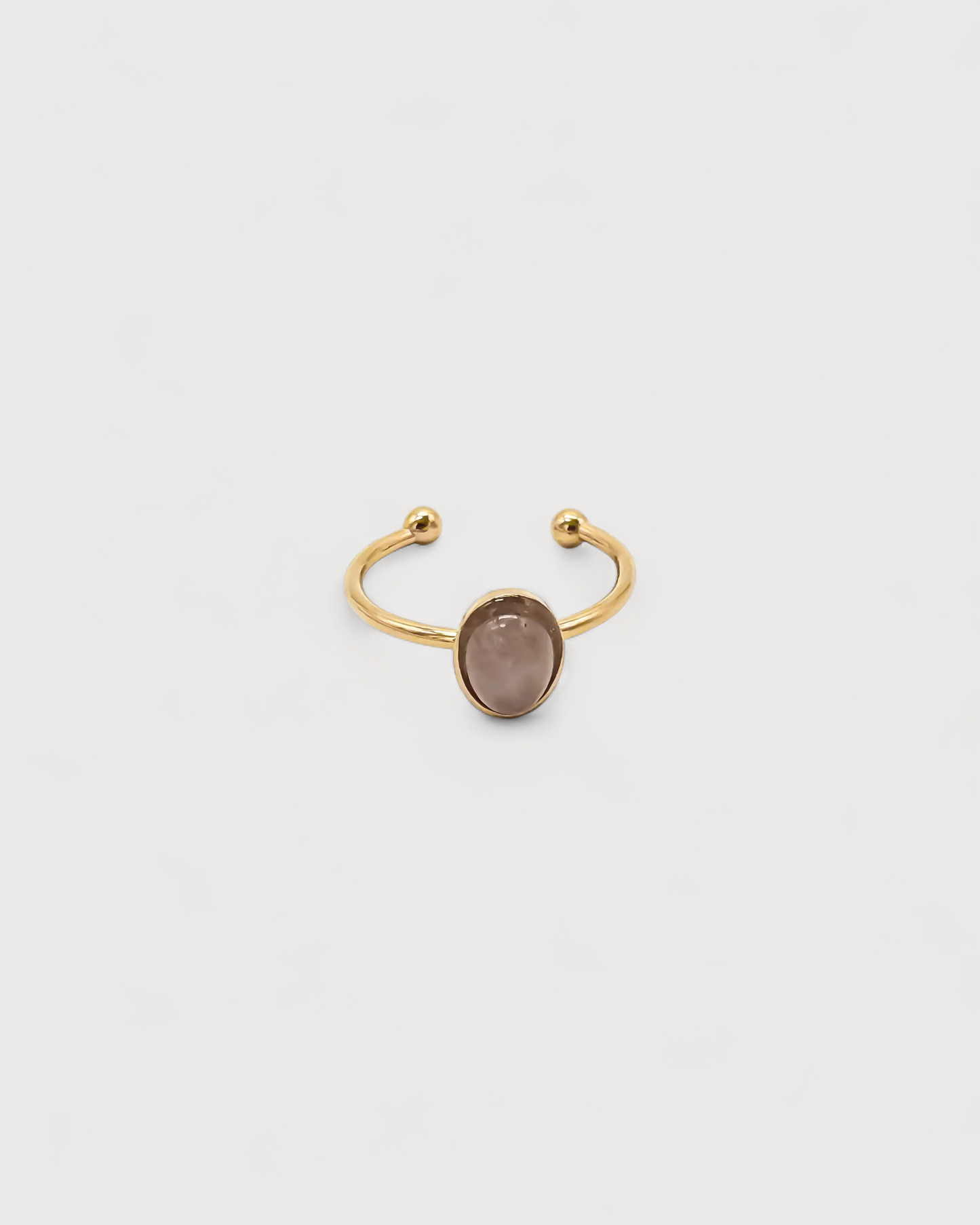 Vive - Ring - Natural Stone - Stainless Steel - Adjustable