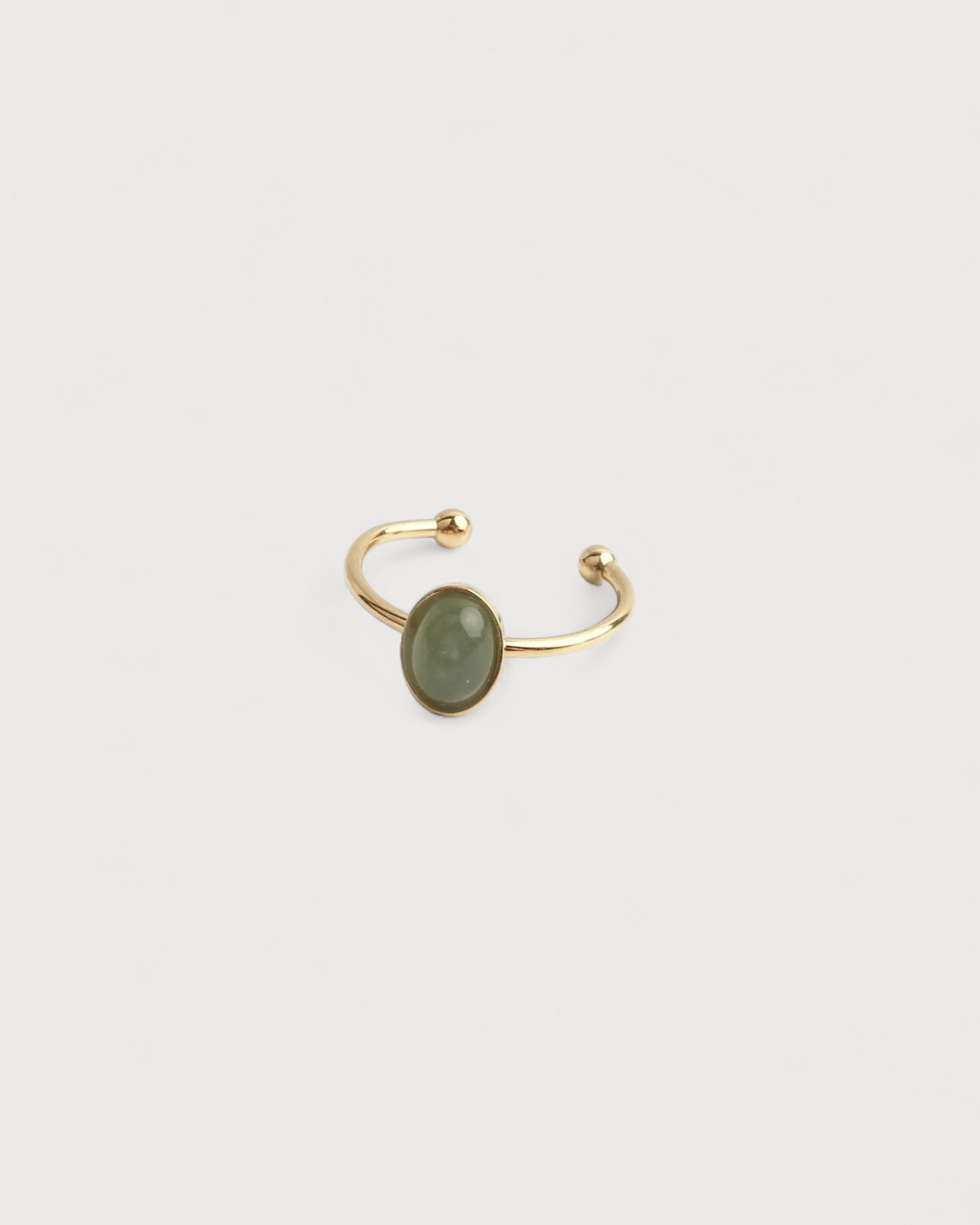 Vive - Ring - Natural Stone - Stainless Steel - Adjustable