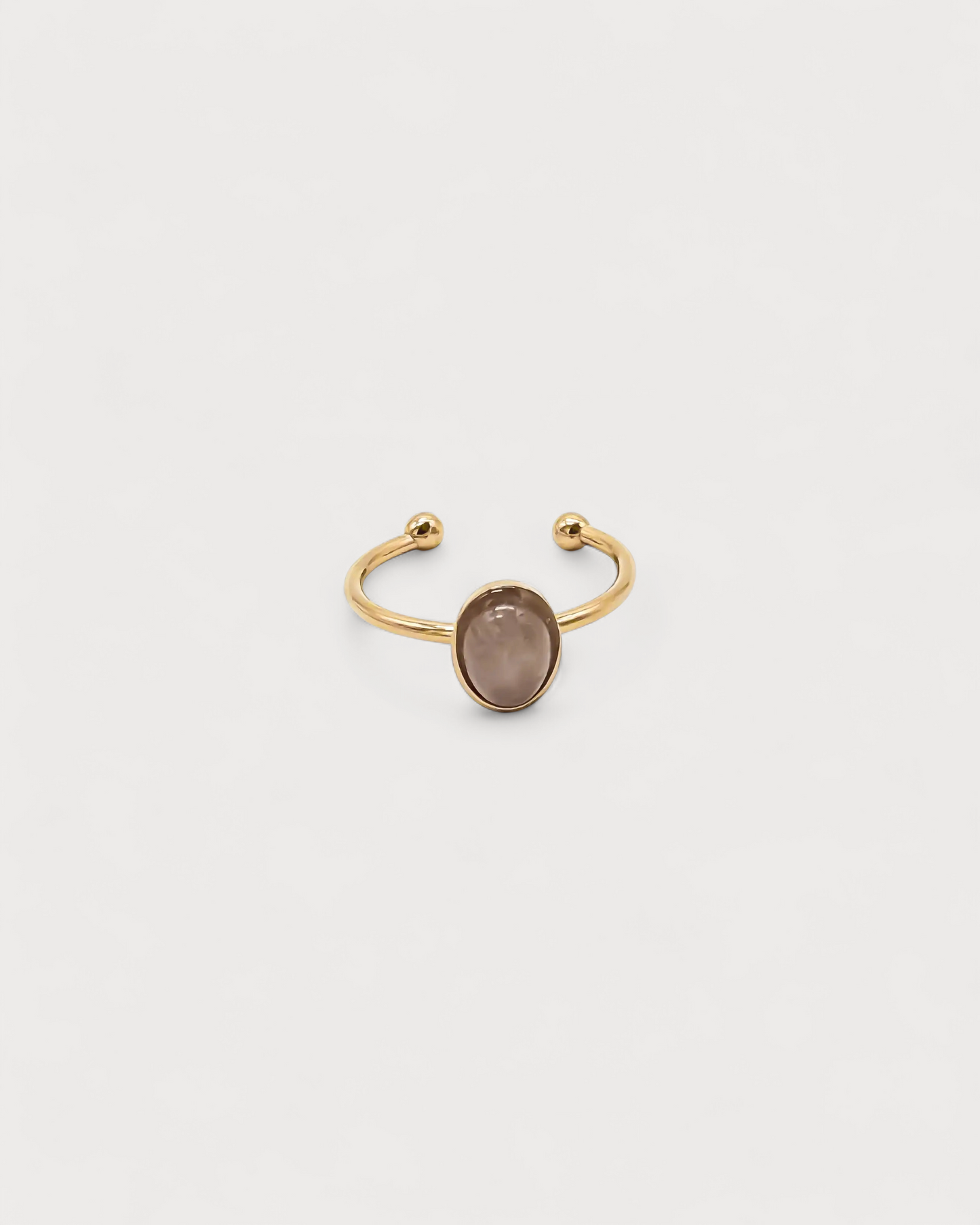 Vive - Ring - Natural Stone - Stainless Steel - Adjustable