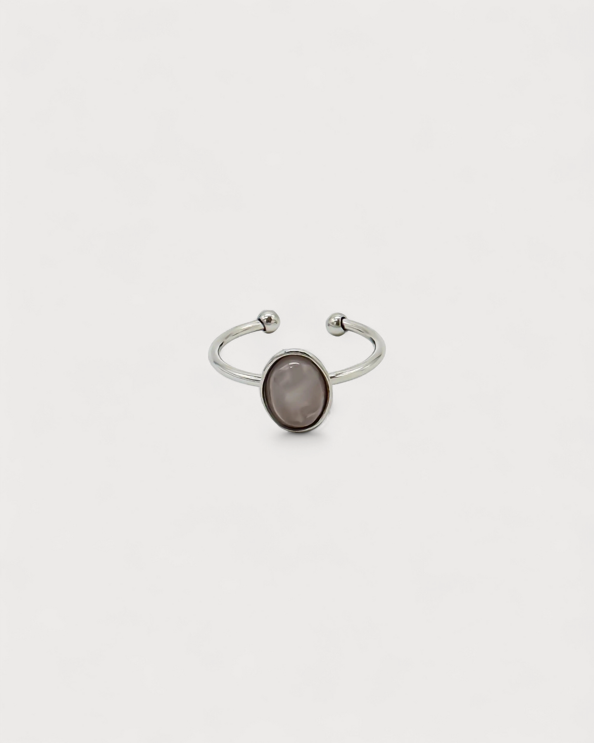 Vive - Ring - Natural Stone - Stainless Steel - Adjustable